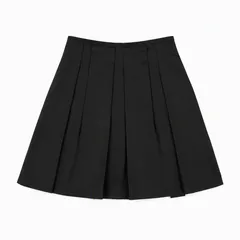 LANVIN en Bleu ランバン 黒 プリーツスカート 38のサムネイル