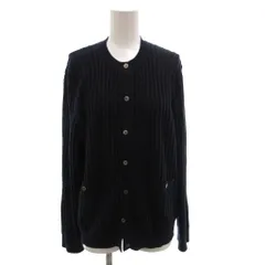 ダックス DAKS カーディガン ニット ウール シルク混 カシミヤ混 42 紺 ネイビー /FFのサムネイル
