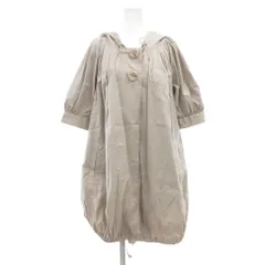 ダブルスタンダードクロージング ダブスタ DOUBLE STANDARD CLOTHING ジャケット ブルゾン 薄手 フード付き 五分袖 ハーフ丈 ドローコード バルーンシルエット ベージュ /SD ■GY06のサムネイル