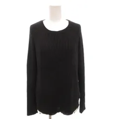 フォクシーニューヨーク FOXEY NEW YORK Knit Tops チュニック ニット 切替 リブ 長袖 40 黒 ブラック 34229 /FF ■GY62のサムネイル