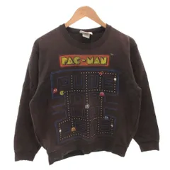 パンクドランカーズ PUNKDRUNKERS スウェット トレーナー パックマン プリント ロゴ 長袖 茶 ブラウン /FFのサムネイル