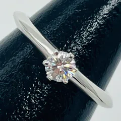 ティファニー ソリテール ダイヤ リング Pt950 0.20ct シルバー プラチナ 箱ありのサムネイル