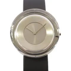 イッセイミヤケ ISSEY MIYAKE Glass Watch 腕時計 クォーツ 2針 クリア 黒 ブラック NYAH001 /TKのサムネイル