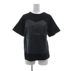 オープニングセレモニー OPENING CEREMONY Tシャツ OS 黒 ブラック 半袖 ラウンドネック 格子柄 /TQ ■GY06のサムネイル