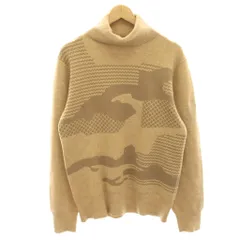 ラブレス LOVELESS ニット セーター ウール混 タートルネック 長袖 総柄 2 茶 ブラウン 61N92-812-44 /HN ■ECB003のサムネイル