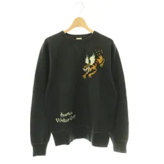 バズリクソンズ BUZZ RICKSON’S フライングタイガース 前V スウェット トレーナー 裏起毛 長袖 M 黒 ブラック /HS ■OS ■ADのサムネイル