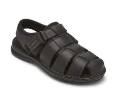 ロックポート メンズ シューズ サンダル Rockport Darwyn Fisherman Sandal Black ブラックのサムネイル
