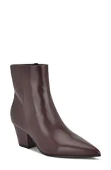 ナインウェスト レディース シューズ ブーツ・レインブーツ ヒール Nine West Savie Block Heel Bootie Dark Red レッドのサムネイル