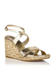 スチュアート ワイツマン レディース シューズ サンダル Stuart Weitzman Womens Alyssa Espadrille Wedge Sandals Light Gold ゴールドのサムネイル