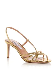 アクアズーラ レディース シューズ サンダル Aquazzura Womens Talk To Me Sandalsoft Gold ゴールドのサムネイル