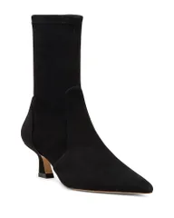 スチュアート ワイツマン レディース シューズ ブーツ・レインブーツ レザー Stuart Weitzman Womens Vinnie 50 Leather Booties Black ブラックのサムネイル