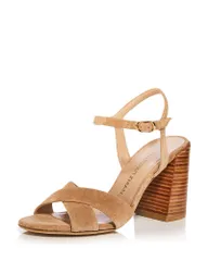 スチュアート ワイツマン レディース シューズ サンダル ヒール Stuart Weitzman Womens Alyssa 85 Block Heel Sandals New Camel キャメルのサムネイル