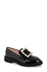 ロジェ・ヴィヴィエ レディース シューズ スリッポン・ローファー Roger Vivier Viv Rangers Crystal Buckle Loafer Black Crystal ブラックのサムネイル