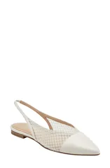 マーク・フィッシャー レディース シューズ パンプス Marc Fisher LTDavin Pointed Toe Slingback Flat Ivory アイボリーのサムネイル