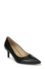 ナチュライザー レディース シューズ ヒール Naturalizer Everly Pump Black Leather ブラックのサムネイル