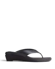 ラグアンドボーン レディース シューズ サンダル rag bone Womens Jo Thong Wedge Sandals Black Jute ブラックのサムネイル