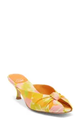 ジェフリー キャンベル レディース シューズ ヒール サンダル Jeffrey Campbell Twista Kitten Heel Sandal Orange Multi Floral オレンジのサムネイル