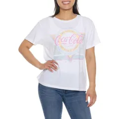 ラッキーブランド レディース トップス シャツ Lucky Brand Coca Cola Classic Summer TShirt Short Sleeve Bright White ホワイトのサムネイル