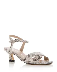 スチュアート ワイツマン レディース シューズ サンダル Stuart Weitzman Womens Vinnie Sandals Cream SnakePrint クリームのサムネイル