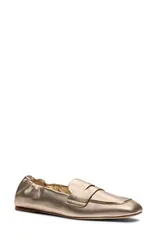 スチュアート ワイツマン レディース シューズ スリッポン・ローファー Stuart Weitzman Brynt Penny Loafer Light Gold ゴールドのサムネイル