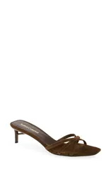 ジェフリー キャンベル レディース シューズ ヒール サンダル Jeffrey Campbell Nicoise Slide Sandal Brown Suede ブラウンのサムネイル