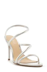 アレッツォ レディース シューズ ヒール サンダル Arezzo Mikayla Stiletto Sandal Silver シルバーのサムネイル