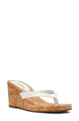 スティーブ マデン レディース シューズ ヒール サンダル Steve Madden Playing Wedge Sandal Women WHITE ホワイトのサムネイル