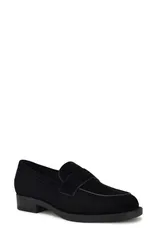 ナインウェスト レディース シューズ スリッポン・ローファー Nine West Berg Penny Loafer Women BLACK SUEDE ブラックのサムネイル