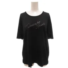 バレンザポースポーツ VALENZA PO SPORTS タグ付き Tシャツ 40 黒 ブラック ラウンドネック ラインストーン装飾 半袖 /NL ■ECF005のサムネイル