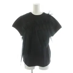 ルルウィルビー Loulou Willoughby 24SS チュールビスチェTシャツ カットソー 半袖 2 黒 ブラック 21241015050 /AN63のサムネイル