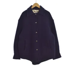 アクネ ストゥディオズ Acne Studios オーバーサイズジャケット 上着 フロントボタン 襟付き 無地 XS 紺 ネイビー FN-WN-OUTW000140のサムネイル