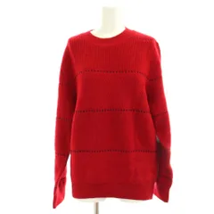 ランバン LANVIN  COLLECTION  ニット セーター L ボーダー柄 赤 レッド /LPのサムネイル