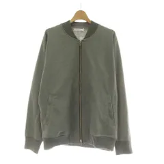 グリーンレーベルリラクシング ユナイテッドアローズ green label relaxing ダブルフェイス ジップブルゾン タグ付き M 緑 グリーン 無地 リブ襟 長袖 3227-105-0420 /AUのサムネイル