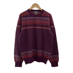 ランバン LANVIN ニット セーター カシミヤ 紫 パープル M 長袖 ノルディック柄 /PP ■ECC003のサムネイル