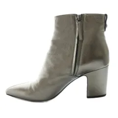 ジュゼッペザノッティデザイン GIUSEPPE ZANOTTI DESIGN ショートブーツ メタリック加工 レザー 36 シルバーカラー /SS ■OSのサムネイル