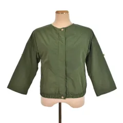 トラディショナルウェザーウェア Traditional Weatherwear ノーカラージャケット ブルゾン S 緑 グリーンのサムネイル