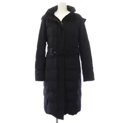 アクアスキュータム AQUASCUTUM ダウンコート ロング フード ジップアップ アウター 10 紺 ネイビー 174 T4202 /TKのサムネイル