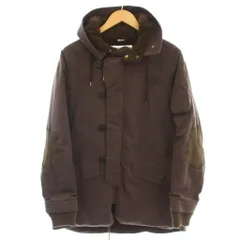 ホワイトマウンテニアリング White Mountaineering 中綿ジャケット フード コート 0 ワイン 1173231 /☆Gのサムネイル