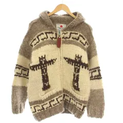カナディアン セーター CANADIAN SWEATER カウチンニット パーカー セーター F ベージュ 茶 /☆Gのサムネイル