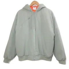 アディダスオリジナルス adidas originals 24FW シュムーフォイル ナイロンキャンバスジャケット 中綿 ジップアップ フーディー マークゴンザレス 刺繡 ワンポイント L シルバーペブル IX9021 /Xのサムネイル