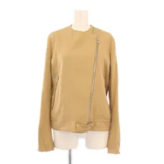 メゾンマルジェラ 4 Maison Margiela 4 ノーカラージャケット アウター ジップアップ ショート丈 ワンカラー 38 ベージュ /BBのサムネイル