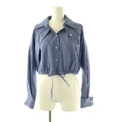 アレキサンダーワン ALEXANDER WANG ティー t Double Layered Shirt シャツ クロップド S スモークブルー /ES ■OS ■SHのサムネイル