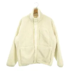 無印良品 良品計画 ボアジャケット 上着 M 白 アイボリー スタンドカラー 長袖 /MN6 ■GY58のサムネイル