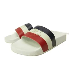 モンクレール MONCLER バジーレ BASILE シャワーサンダル シューズ ロゴ エンボス トリコロール 36 23.0cm 白 ホワイト 0423 ■MNK7のサムネイル