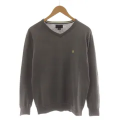 ボルコム VOLCOM ニット セーター S グレー Vネック 長袖 ロゴ /RRのサムネイル