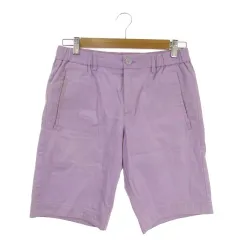 ヒューゴボス HUGO BOSS ORGANIC COTTON STRETCH ショートパンツ 44 紫 パープル 無地 ハーフ丈 /AO33 ■GY61のサムネイル