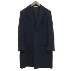 ポールスチュアート PAUL STUART ウール カシミヤ チェスター コート 段返り 3B M ネイビーのサムネイル
