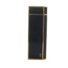 カルティエ Cartier ペンタゴン ローラー ガスライター ブラックラッカー 喫煙具 火花確認済 黒 金色 ブラック ゴールドカラー ■GY18 /MQ ■OHのサムネイル