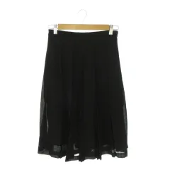ランバン LANVIN La Collection スカート 38 黒 ブラック シアー /MN27 ■ECA005のサムネイル