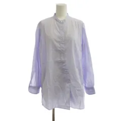 バグッタ Bagutta シャツ ブラウス 40 薄紫 バンドカラー 長袖 無地 /JPのサムネイル
